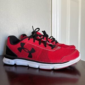 Men’s red Under Armour shoes